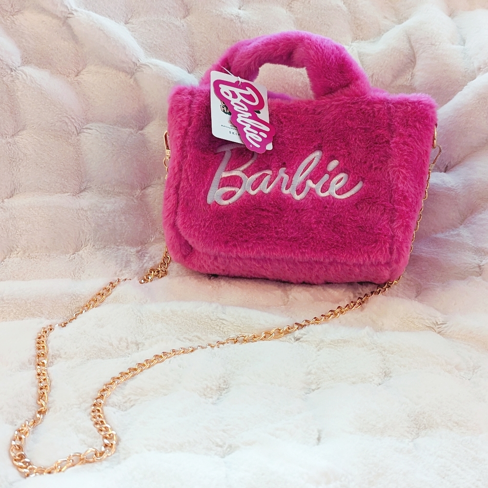 Skinny Dip London Hot Pink Faux Fur Limited Edition Barbie Crossbody Purse